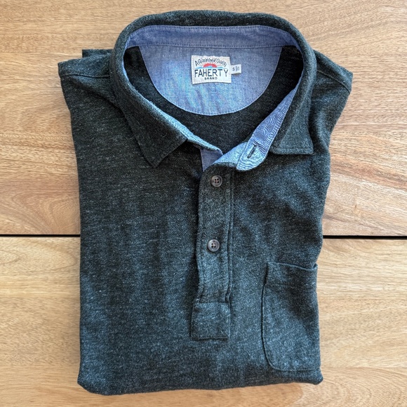 Faherty | S | Long Sleeve Polo - Picture 9 of 10